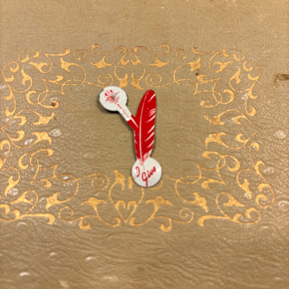 Vintage blood donor pin